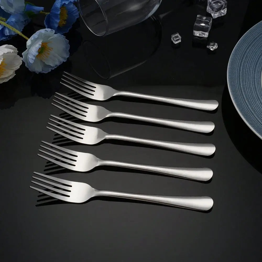 36 60 72 96Pcs Dinner Fork Set Stainless Steel HeavyDuty Forks For Easter Dinner, Spring Brunch Romantic Dining Elegant Flatwar