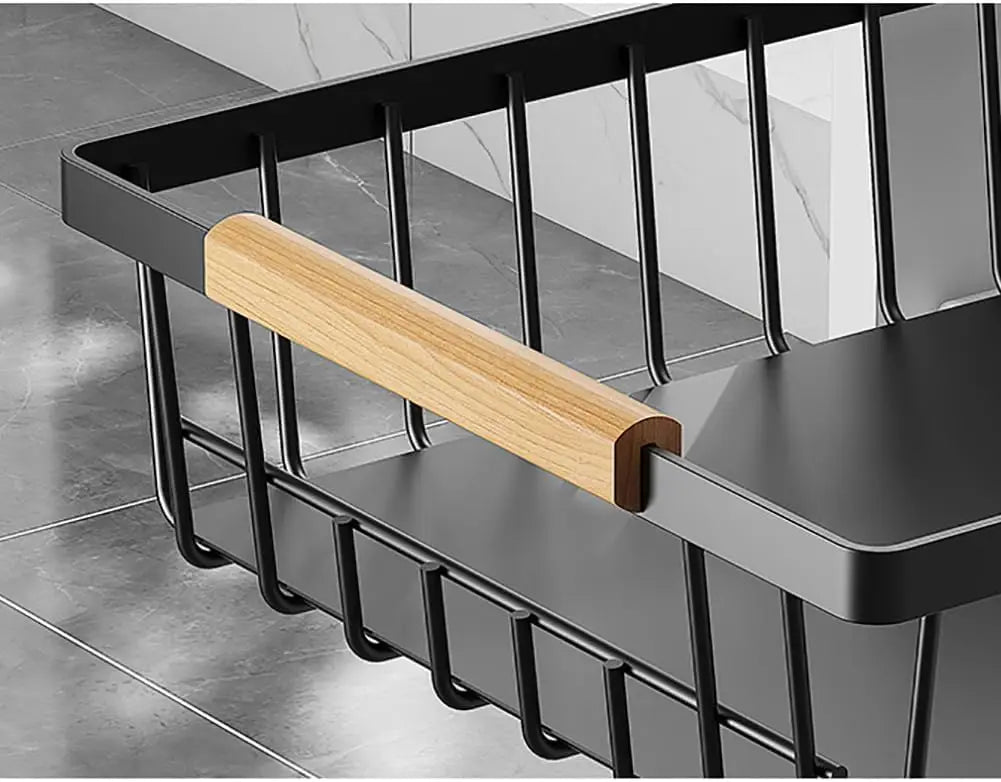 Garvee Pull Out Under Sink Cabinet Organizer Sliding Mesh Basket