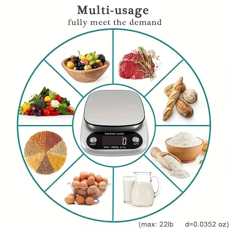 Precision Digital Kitchen Scale Multifunction Measuring Tool For Food Weighing