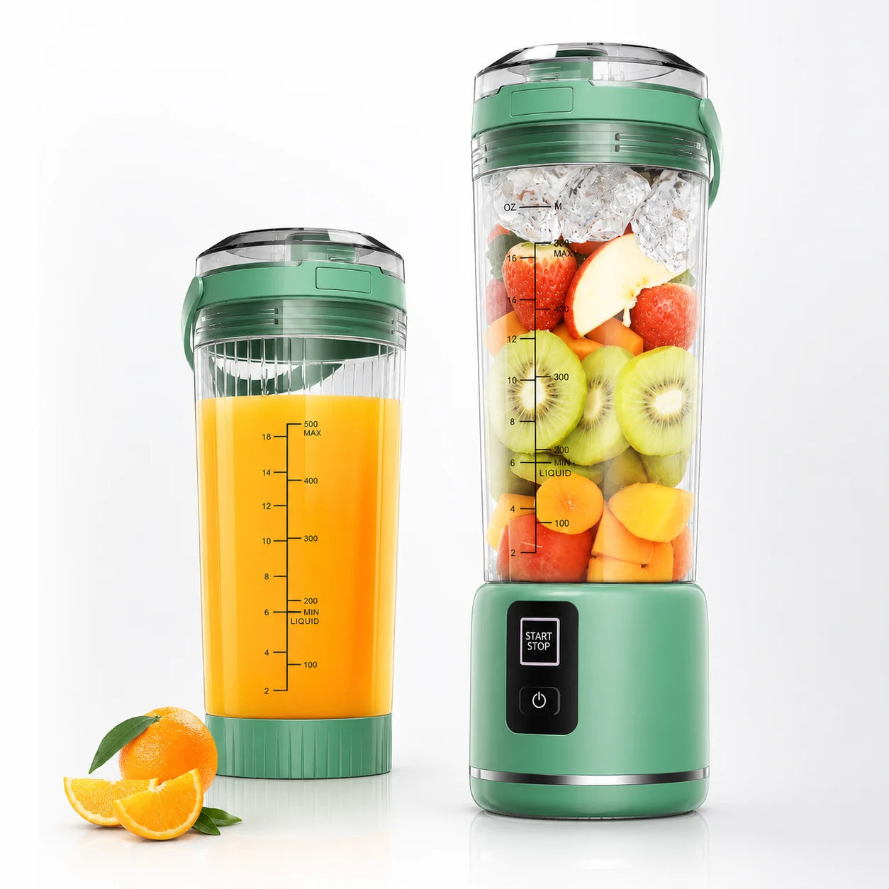 18 oz Portable Blender, Cordless USB-C Rechargeable Personal Blender for Shakes and Smoothies
