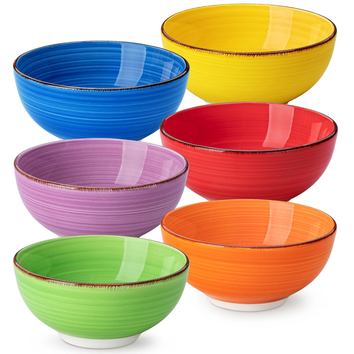 MALACASA Bonita Porcelain Serving Bowl Set For Soup And More
