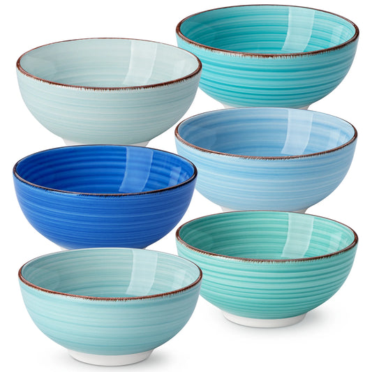 MALACASA Bonita Porcelain Serving Bowl Set For Soup And More