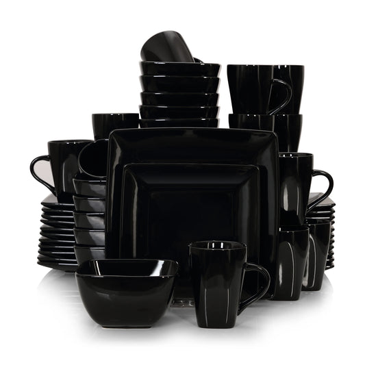 Malacasa SOHO Porcelain Dinnerware Set 16 32 48 Pieces Square