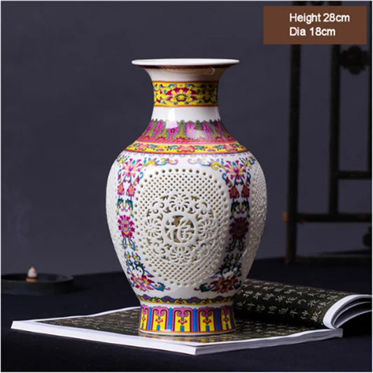 New Arrival Antique Jingdezhen Ceramic Vase Chinese Blue and White Porcelain Flower Vase For Home Decor
