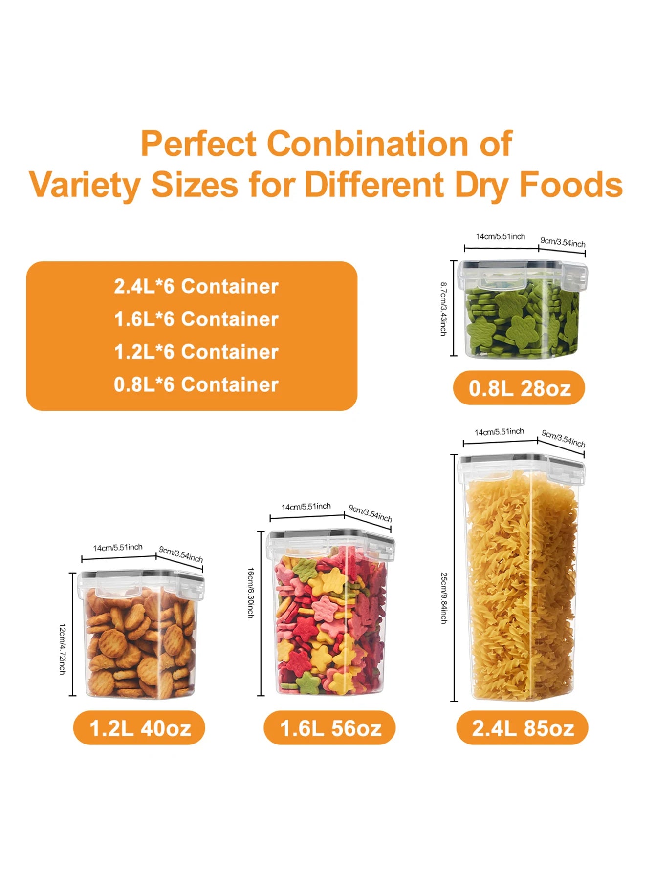48pcs，kitchen gadgets, sealed pasta boxes with LIDS, labels and markings - versatile containers for pasta, dry food