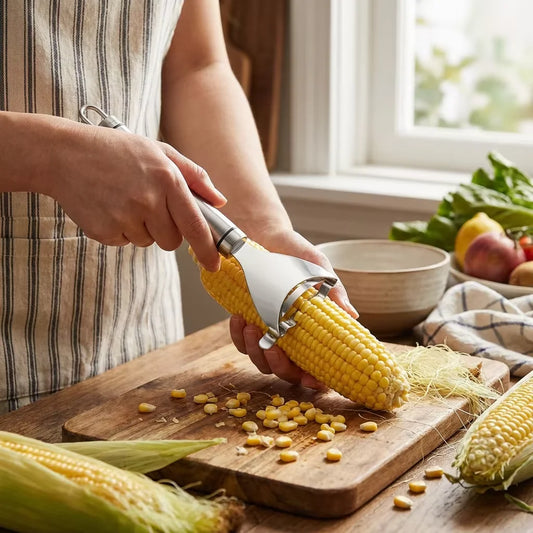 Stainless Steel Y Shaped Corn Peeler Kernel Remover For Kitchens