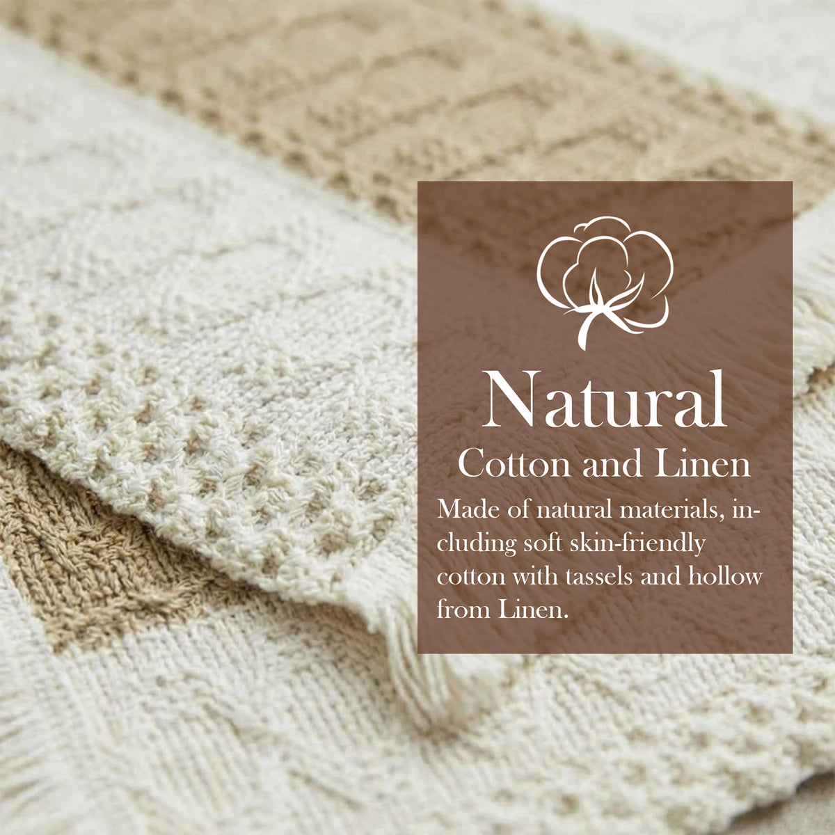 Boho Cotton Linen Placemats For Dining Table Tassel Decor