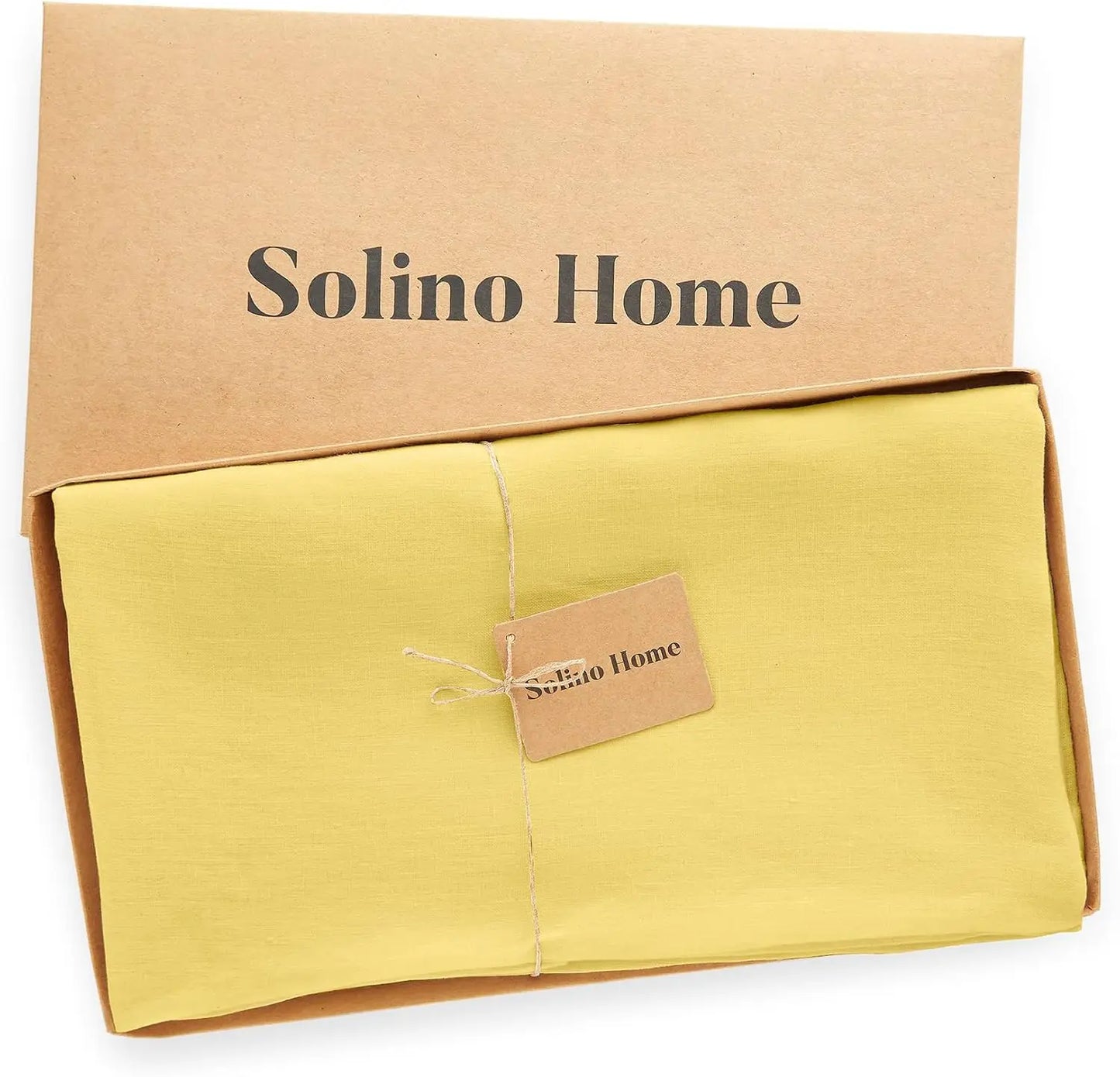 Summer Rectangle Pure Linen Tablecloth Washable 70x132 Inch Sonoma Yellow