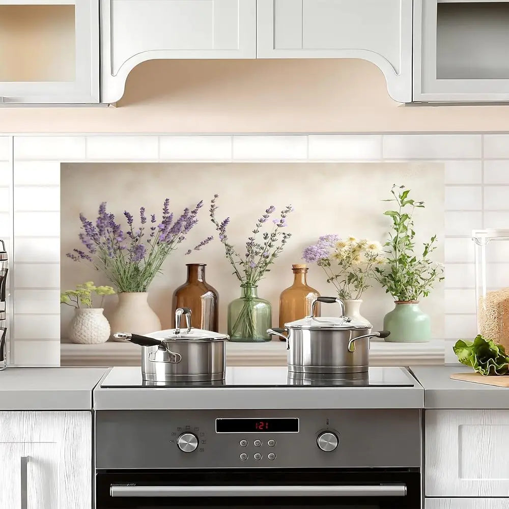 Kitchen Wallpaper 30x16 Stove Backsplash Stickers Water-Resistant Peel and Stick Decals Backsplash Wall Protector Removable Pape
