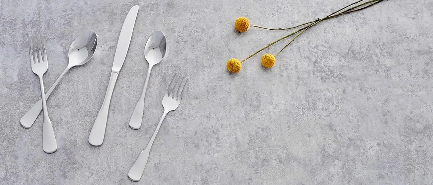 Stainless Steel Flatware Set For 4 Dishwasher Safe