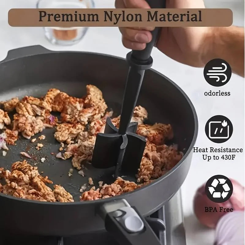 1pc Handheld Household Kitchen Meat Chopper Mixing Rice Meat Grinder Meat Masher Kitchen Tool