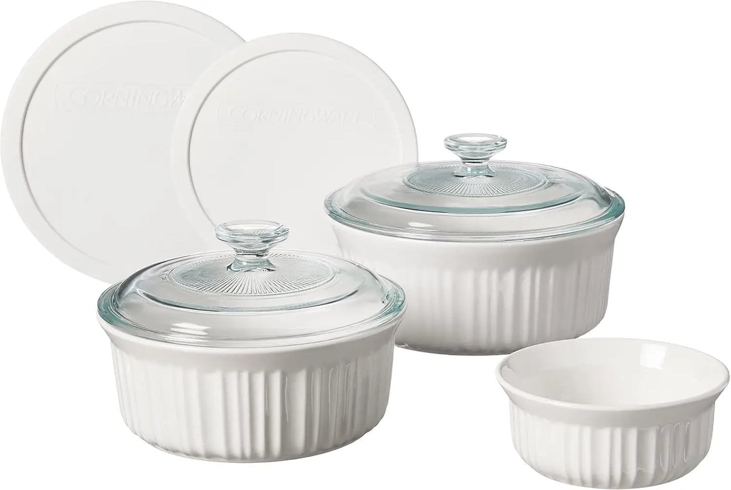 XMSJ 7 Piece Ceramic Stoneware Bakeware Set With Lids