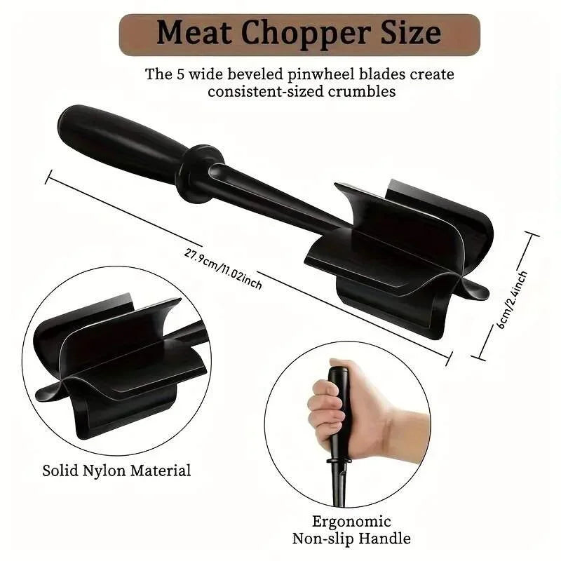 1pc Handheld Household Kitchen Meat Chopper Mixing Rice Meat Grinder Meat Masher Kitchen Tool