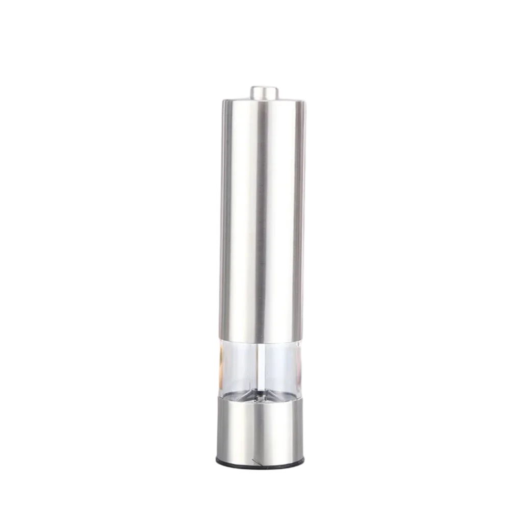 Electric Pepper Grinder Stainless Steel Salt and Pepper Mill Set for Black White Pepper Sichuan Peppercorn Rose Salt Grinding Seasoning Bottle Home Kitchen Spice Mill Tool Gadgets for Cooking Supplies Easy Use Women Men Famil