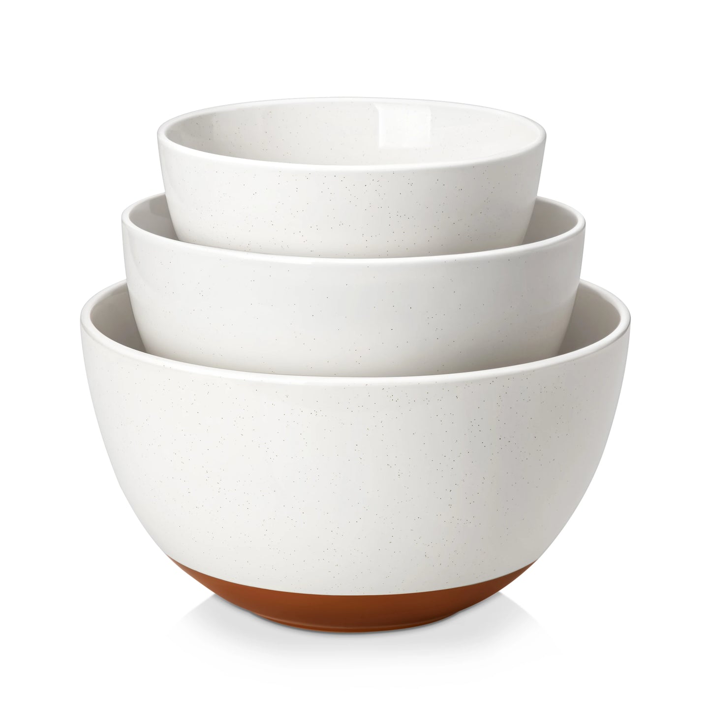 MALACASA 3/6 Piece Ceramic Large Mixing Bowls Stoneware Large Serving Bowls for Cooking Baking/Salad/Soup/Pasta/Nesting Bowls