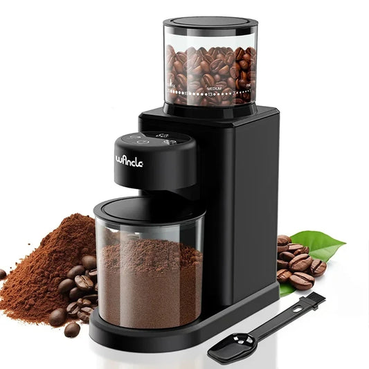 KIRAINAFLY Automatic Conical Burr Coffee Grinder With Touchscreen