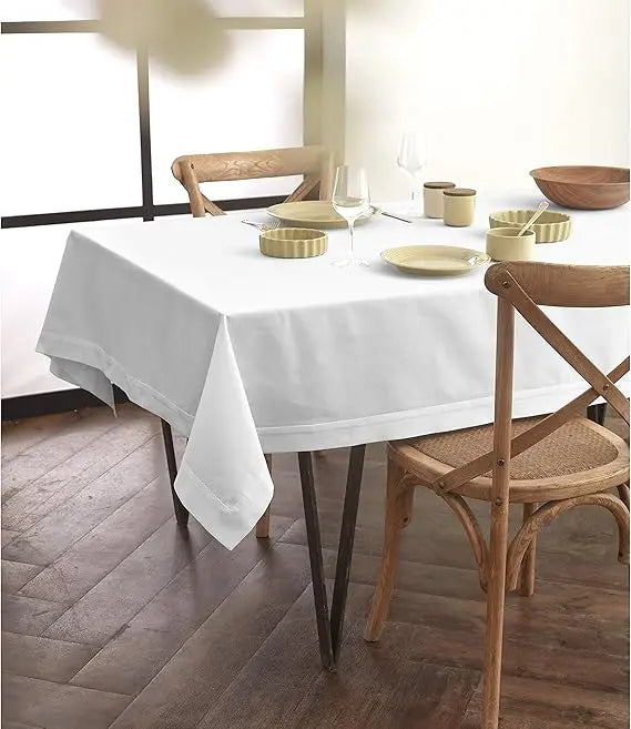 Solino Home Linen Tablecloth One Hundred Percent Linen Machine Washable