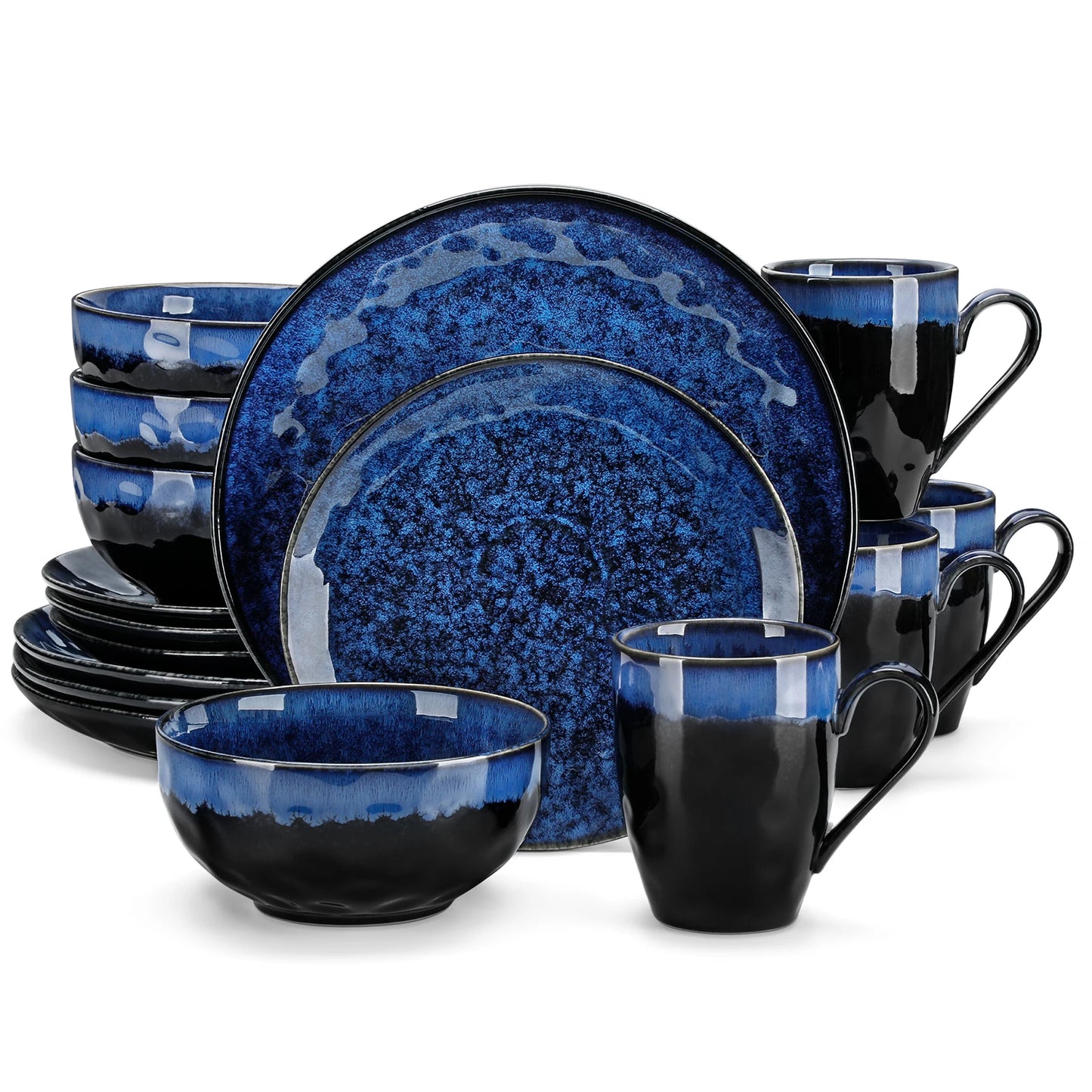 MALACASA Ceramic Dinnerware Set 16/32/48-Piece Service For Four