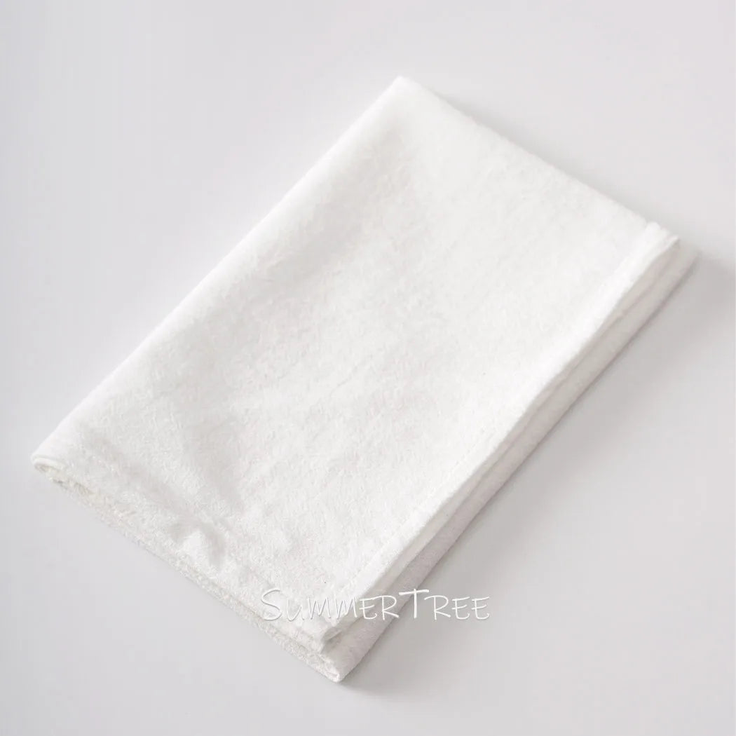 50pcs Plain Cloth Napkins 40x40cm Washable Cotton Table Napkin Place Mats for Wedding Party Home Dining Decoration Wholesale