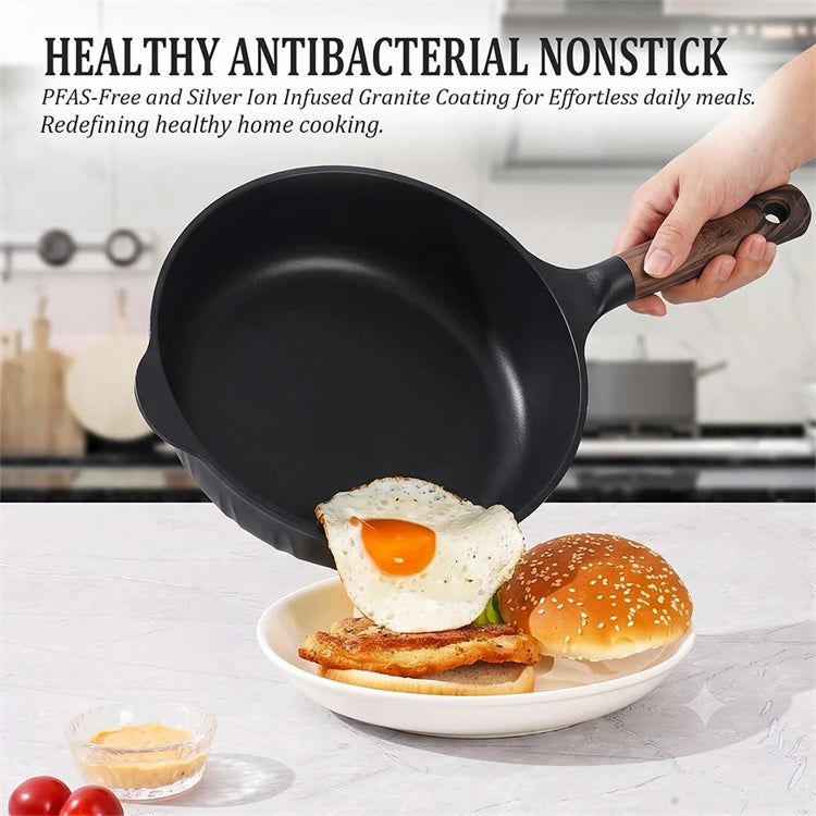 DONNOR 21 Pcs Pots and Pans Set Nonstick Ceramic Cookware Sets Kitchen Induction Cookware With Frying Pan Stew Soup Pot
