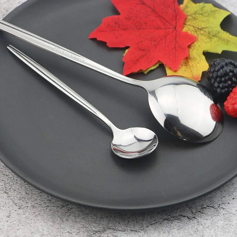Silverware Set, Mirror Polished Silver latware Cutlery Set Service or 6, Shiny inish 36 Pieces StainlSteel Utensils Set Dinner K