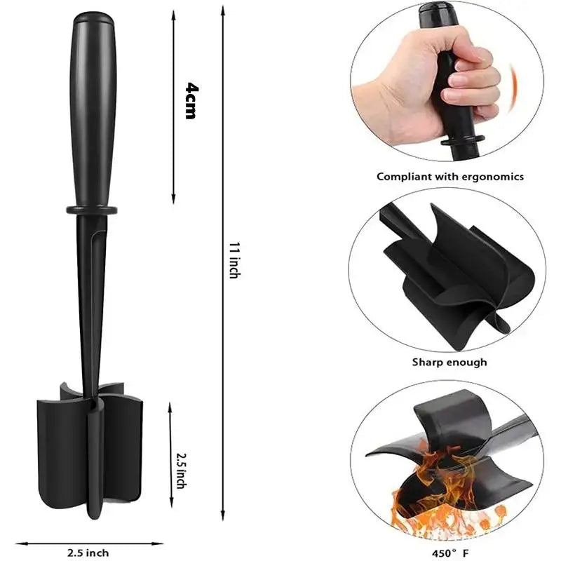 1pc Handheld Household Kitchen Meat Chopper Mixing Rice Meat Grinder Meat Masher Kitchen Tool