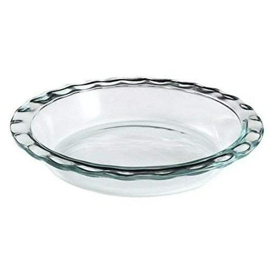 Glass Pie Plate 9.5",  Easy Grab, 1 Piece