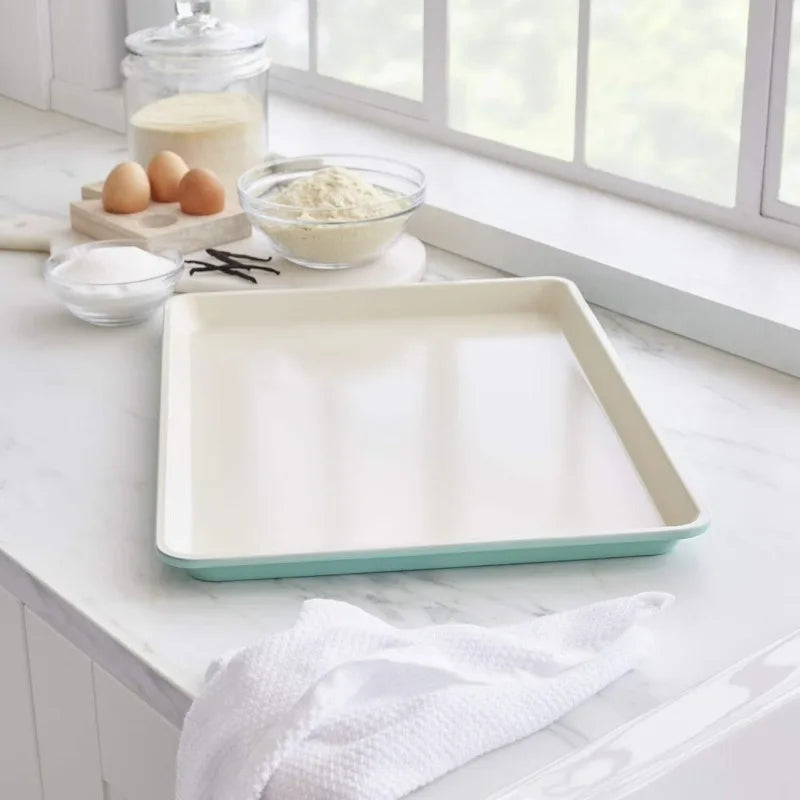 GreenLife Ceramic Nonstick 18" x 13" Cookie Sheet | Turquoise