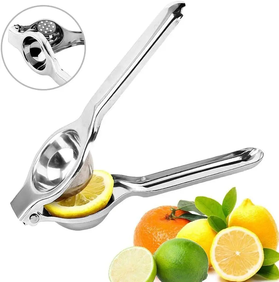 Easy to Use Citrus Juicer, 8 Inch Long & 2.56 Inch Deep, Thick Stainless Steel, Great for Lemons, Limes, Oranges, Simple Cleanup