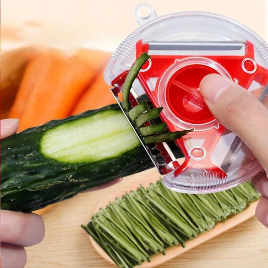 Premium Stainless Steel Triple Function Peeler Slicer Kitchen Tool