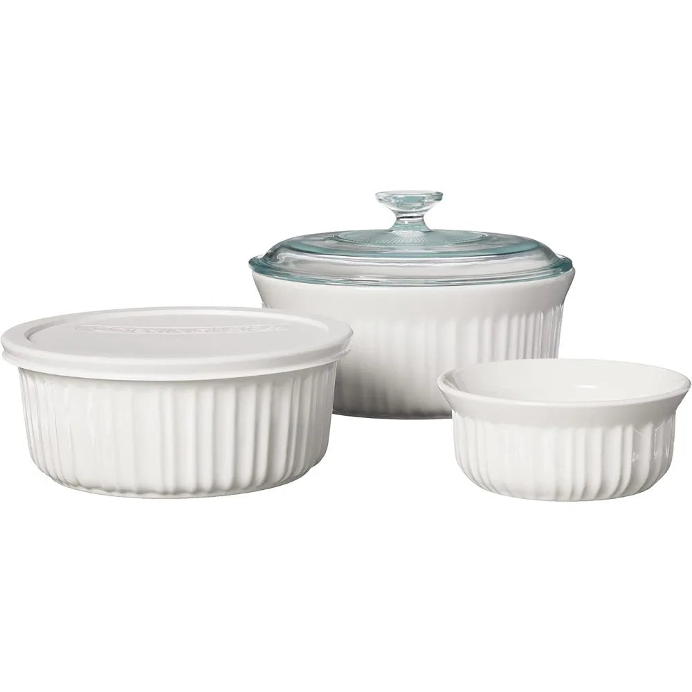 XMSJ 7 Piece Ceramic Stoneware Bakeware Set With Lids