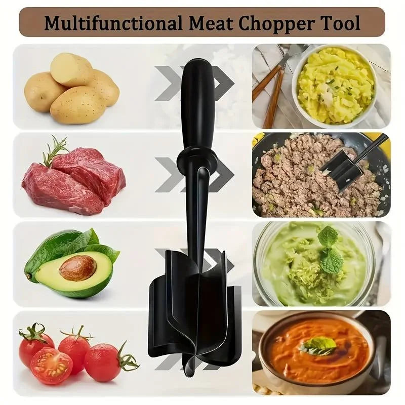 1pc Handheld Household Kitchen Meat Chopper Mixing Rice Meat Grinder Meat Masher Kitchen Tool