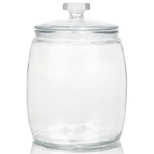 Wide Mouth Glass Storage Jars With Lids For Kitchen Essentials